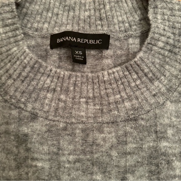 Banana Republic Sweater Womens Sz XS Gray Crew Neck Wool Alpaca blended(n3 - Picture 8 of 9